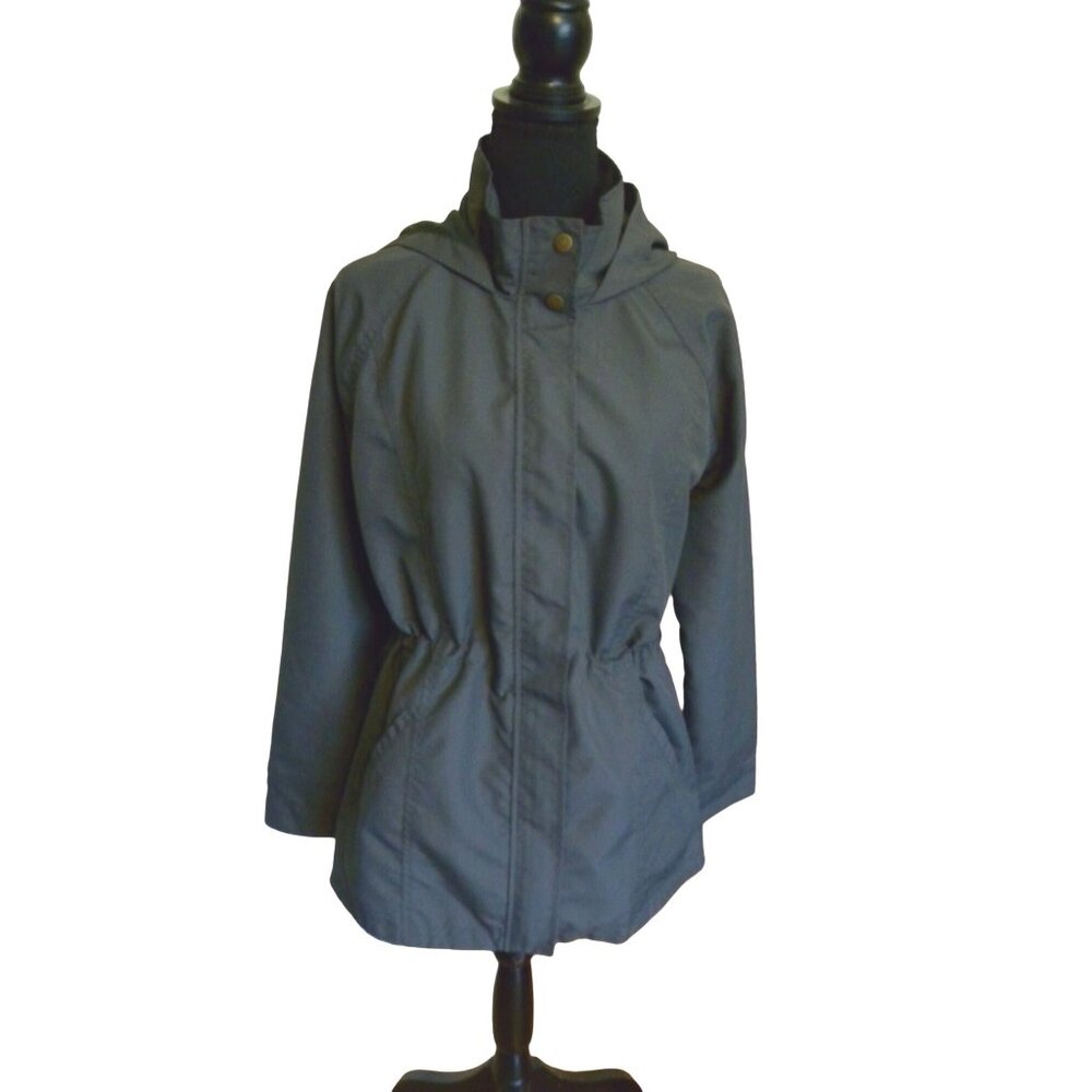 O'Neill Women's Hooded Jacket M Gray Full Zip Lined Pockets Casual Outdoor Coat - Picture 1 of 8